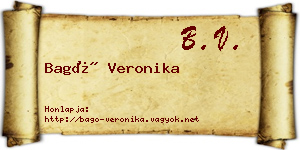 Bagó Veronika névjegykártya